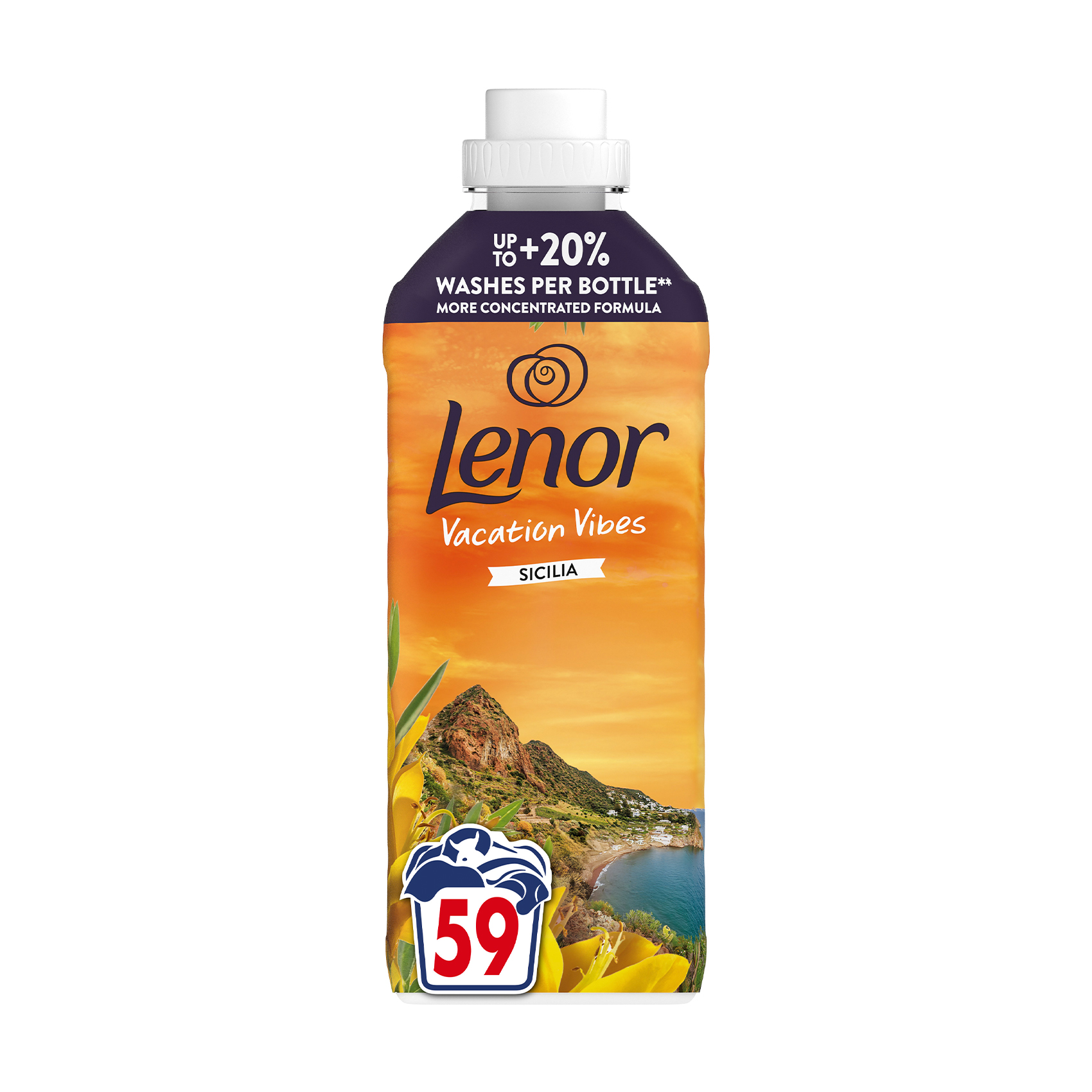 Уцінка! Кондиціонер для білизни Lenor Сицилія, 59 циклів прання, 1.239 л