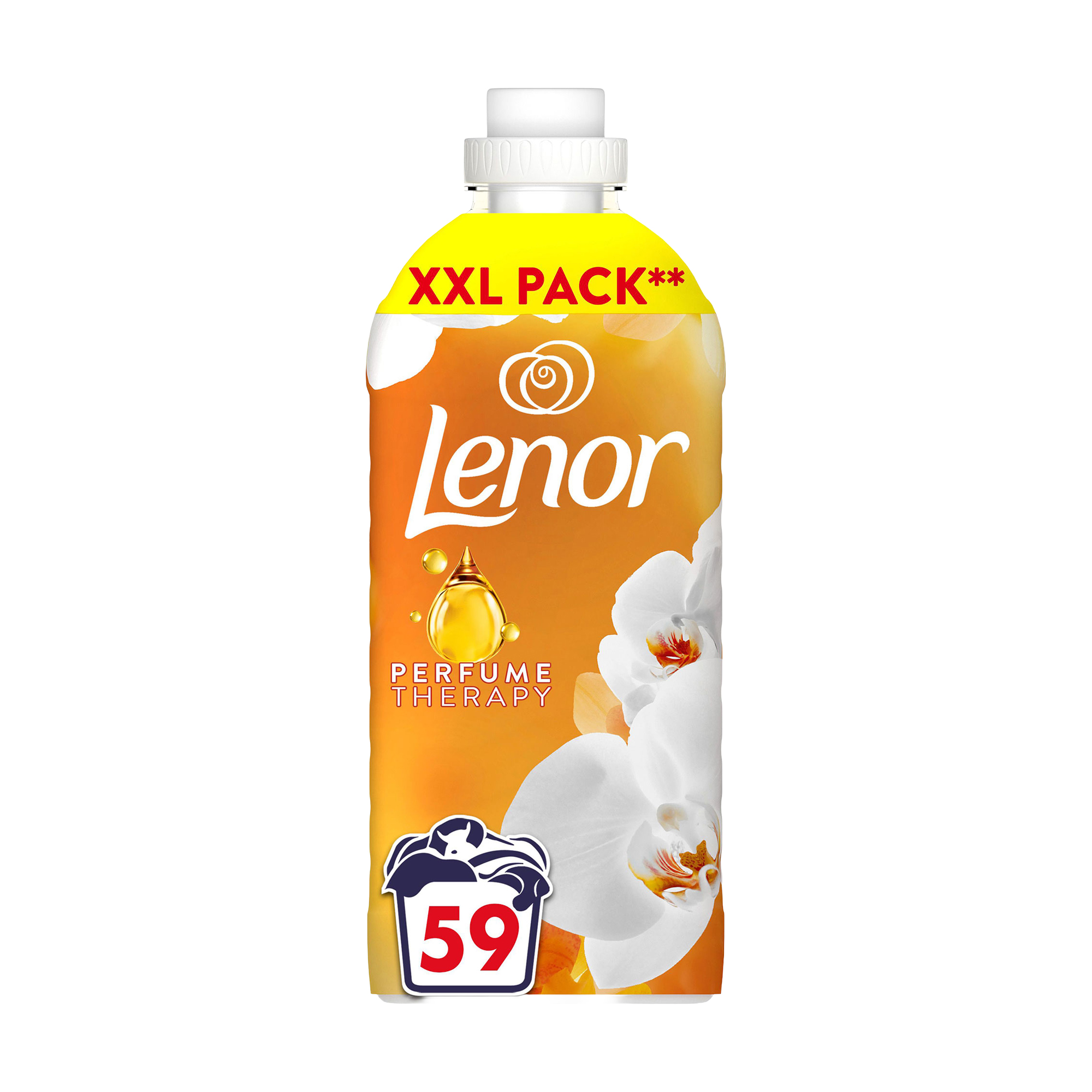 Уцінка! Кондиціонер для білизни Lenor Золота орхідея та ваніль, 59 циклів прання, 1.239 л
